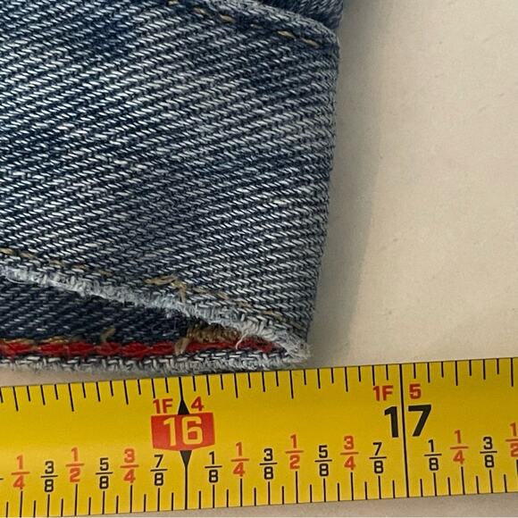 Tommy Hilfiger Boyfriend Mid Rise Straight Leg Blue Jeans Size 33 - Picture 8 of 10